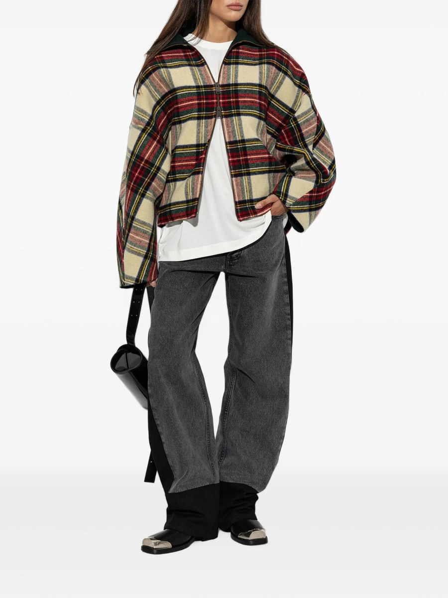 Darkpark Darkpark Aj Tartan Wool Jacket, view 2