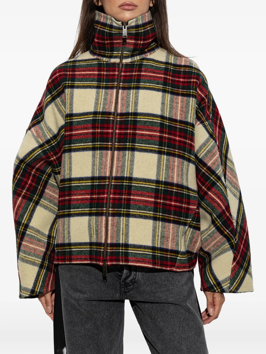 Darkpark Darkpark Aj Tartan Wool Jacket, view 4