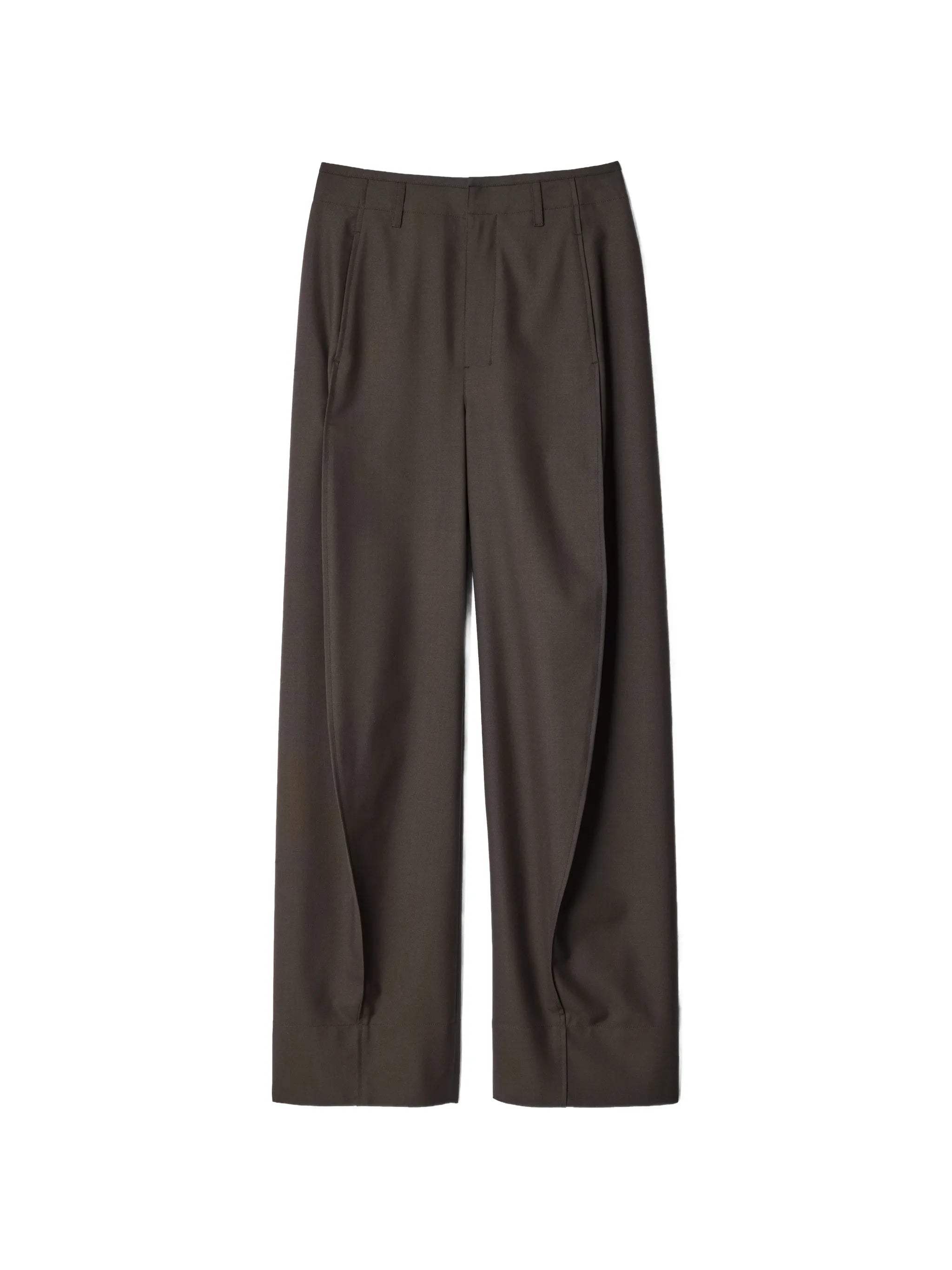 Lemaire Lemaire Baggy Pants In Tropical Wool Blend