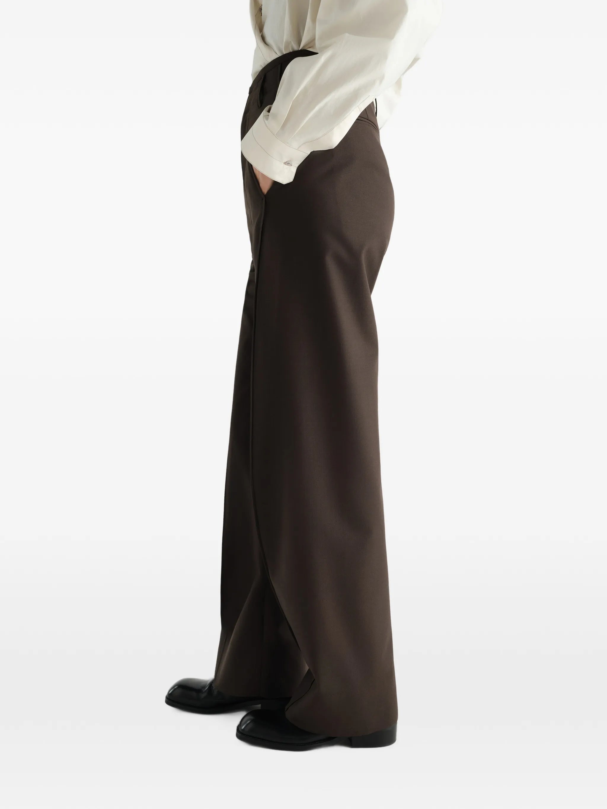 Lemaire Lemaire Baggy Pants In Tropical Wool Blend, view 2