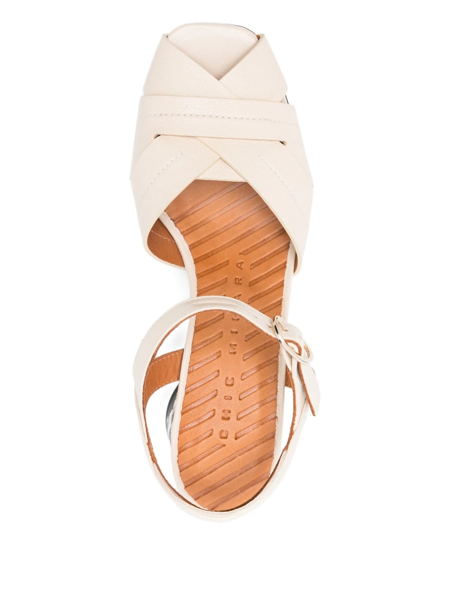 Chie Mihara Chie Mihara Criss-cross Block-heel Sandals, view 2