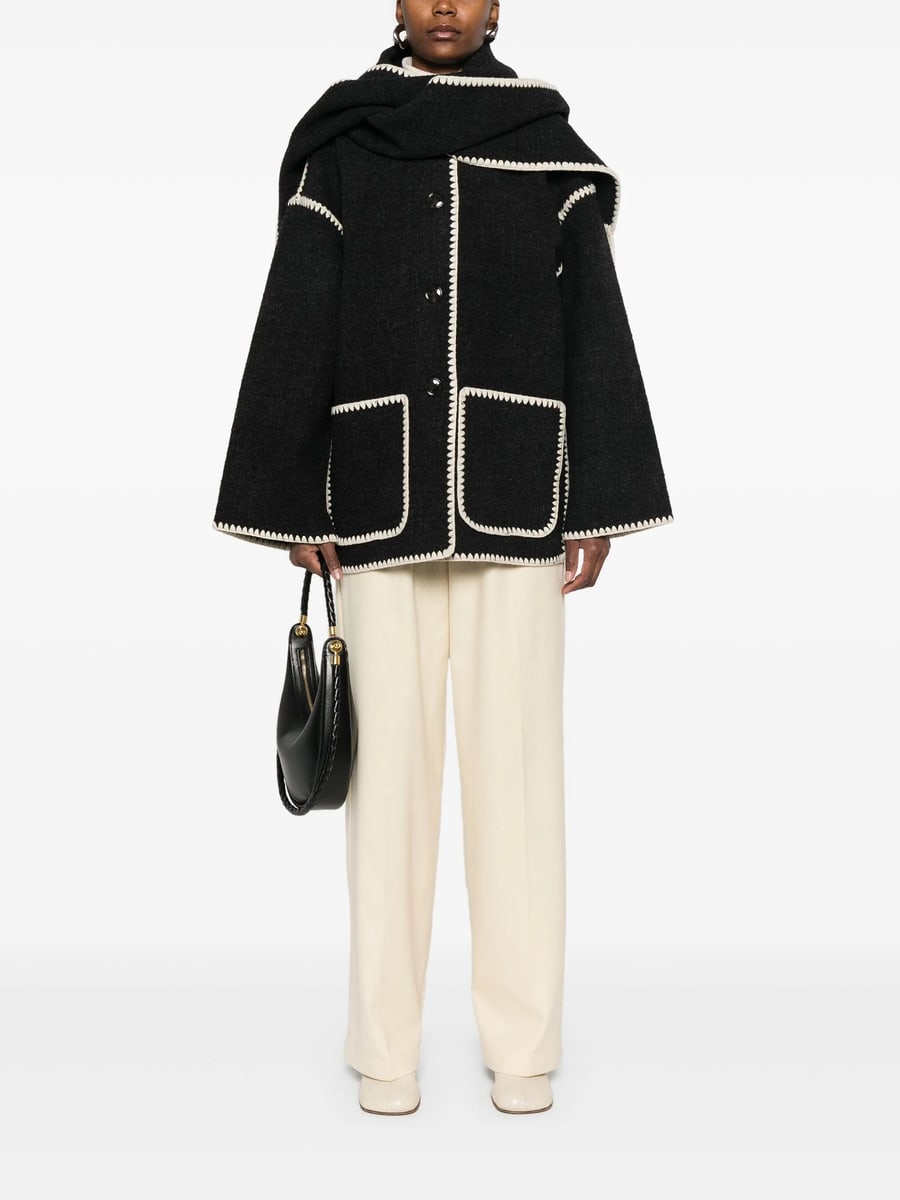 Toteme Toteme Attached-scarf Jacket, view 5