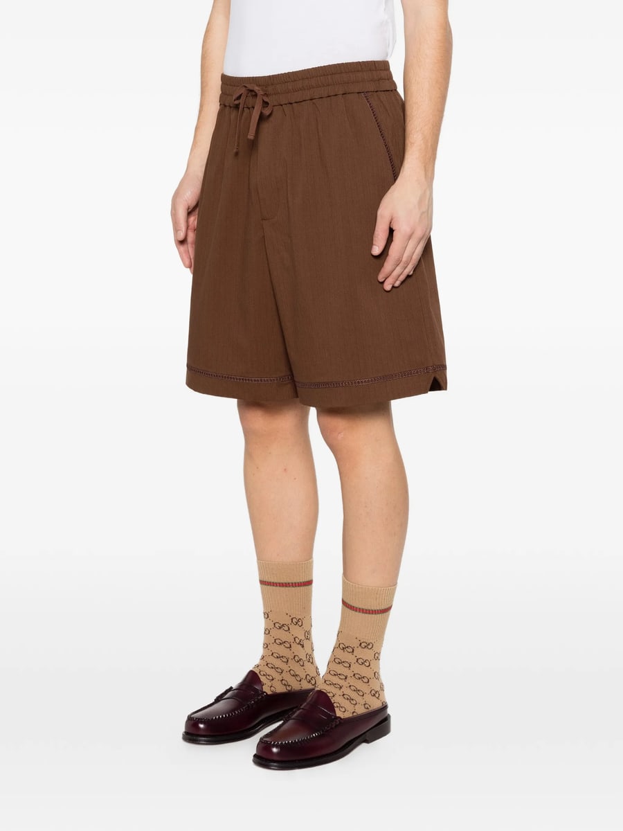 Drole De Monsieur Drole De Monsieur Jour Echelle Drawstring Shorts, view 5