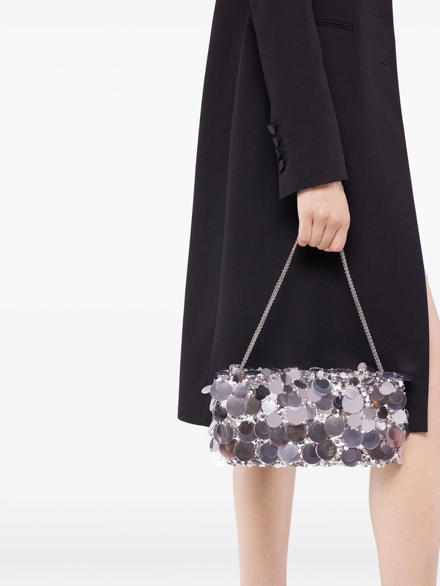 Rabanne Rabanne Sequin-embellished Clutch Bag, view 4
