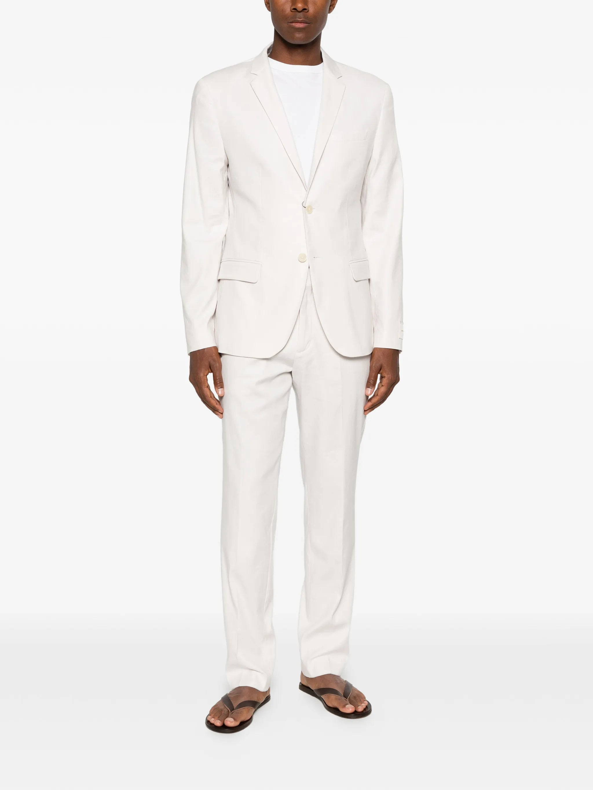 Calvin Klein Calvin Klein Pressed-crease Trousers, view 2
