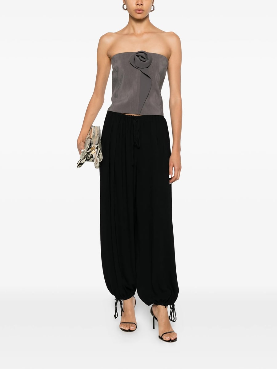 Giorgio Armani Giorgio Armani Floral-appliqué Strapless Top, view 3