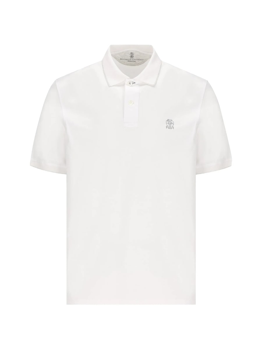 Brunello Cucinelli Brunello Cucinelli Logo-embroidered Polo Shirt