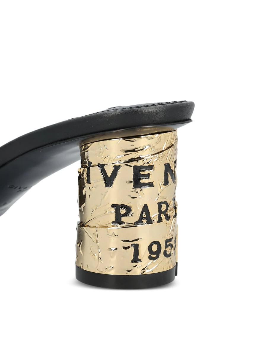 Givenchy Givenchy Logo-embossed Leather Sandals, view 2