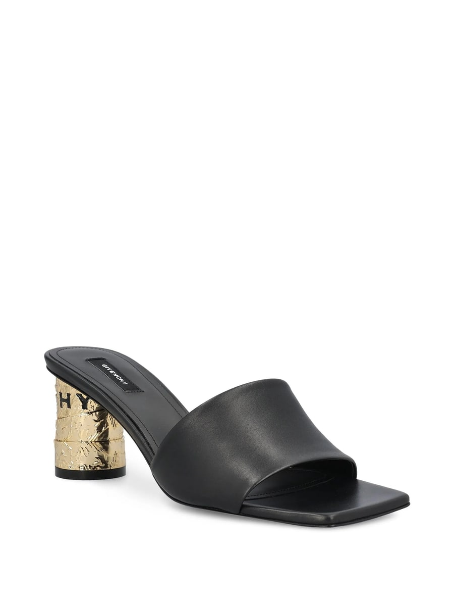 Givenchy Givenchy Logo-embossed Leather Sandals, view 3