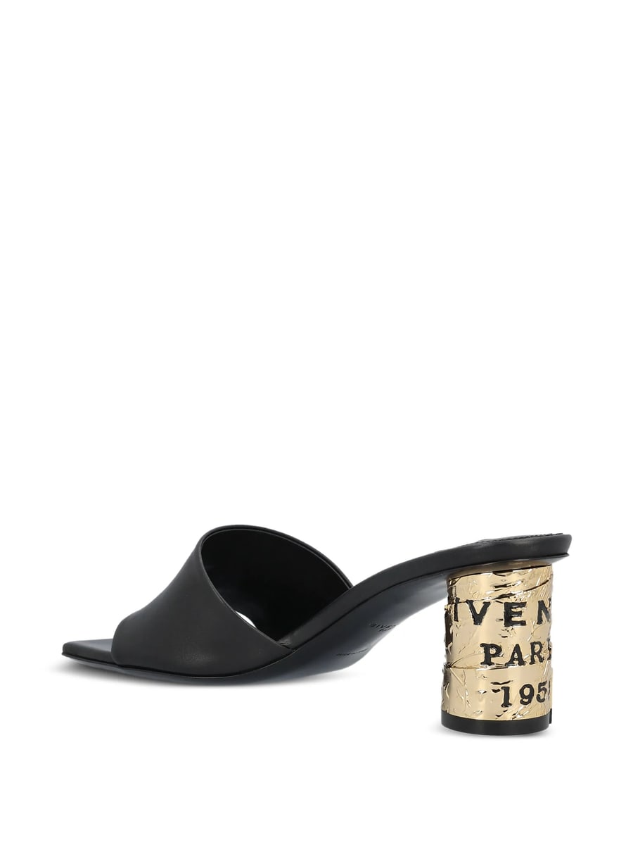 Givenchy Givenchy Logo-embossed Leather Sandals, view 4