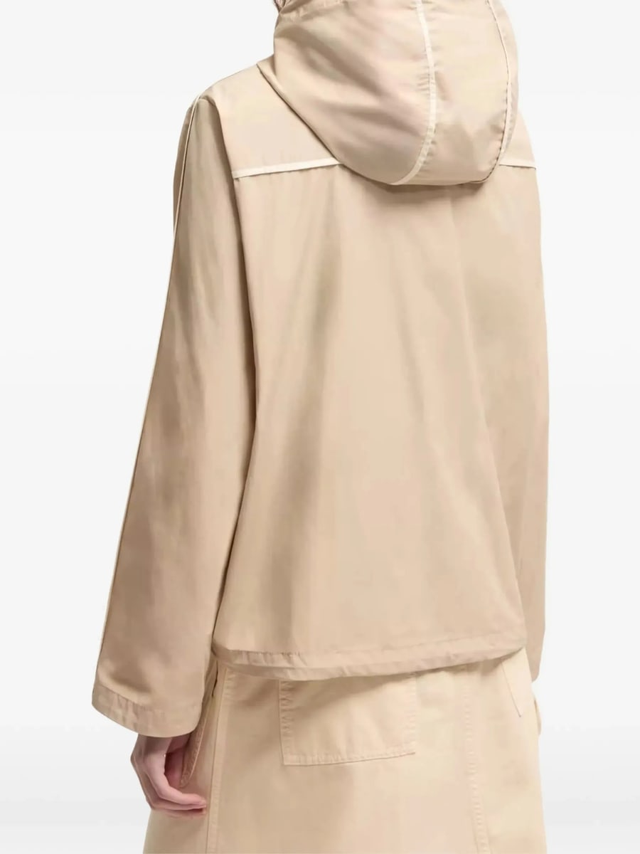 Moncler Moncler Sarracenia Logo-patch Hooded Jacket, view 3