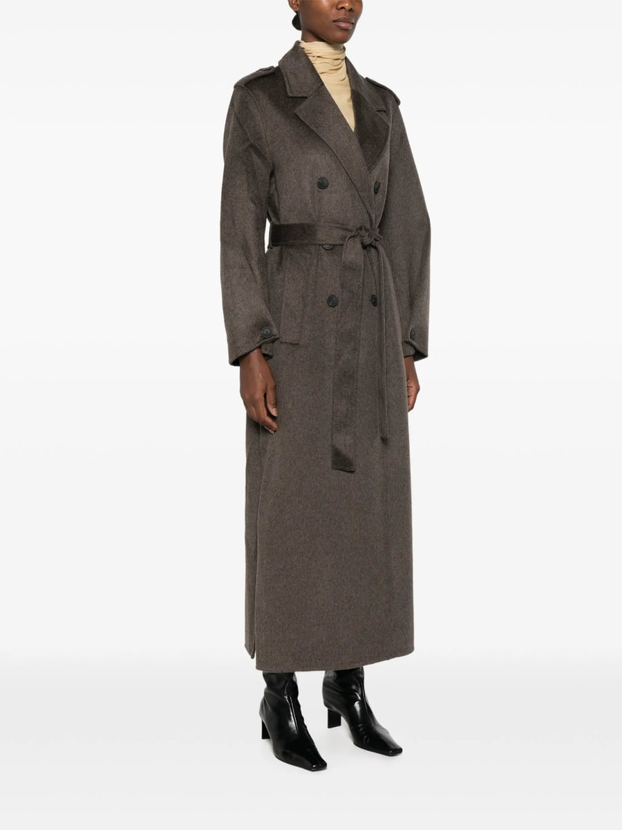 The Dynamis Studio The Dynamis Studio Double-breasted Belted Coat, view 4