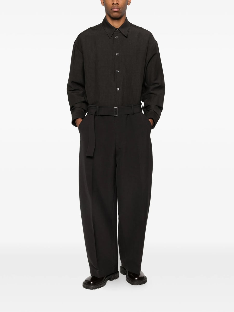 Studio Nicholson Studio Nicholson Belted Trousers, view 5