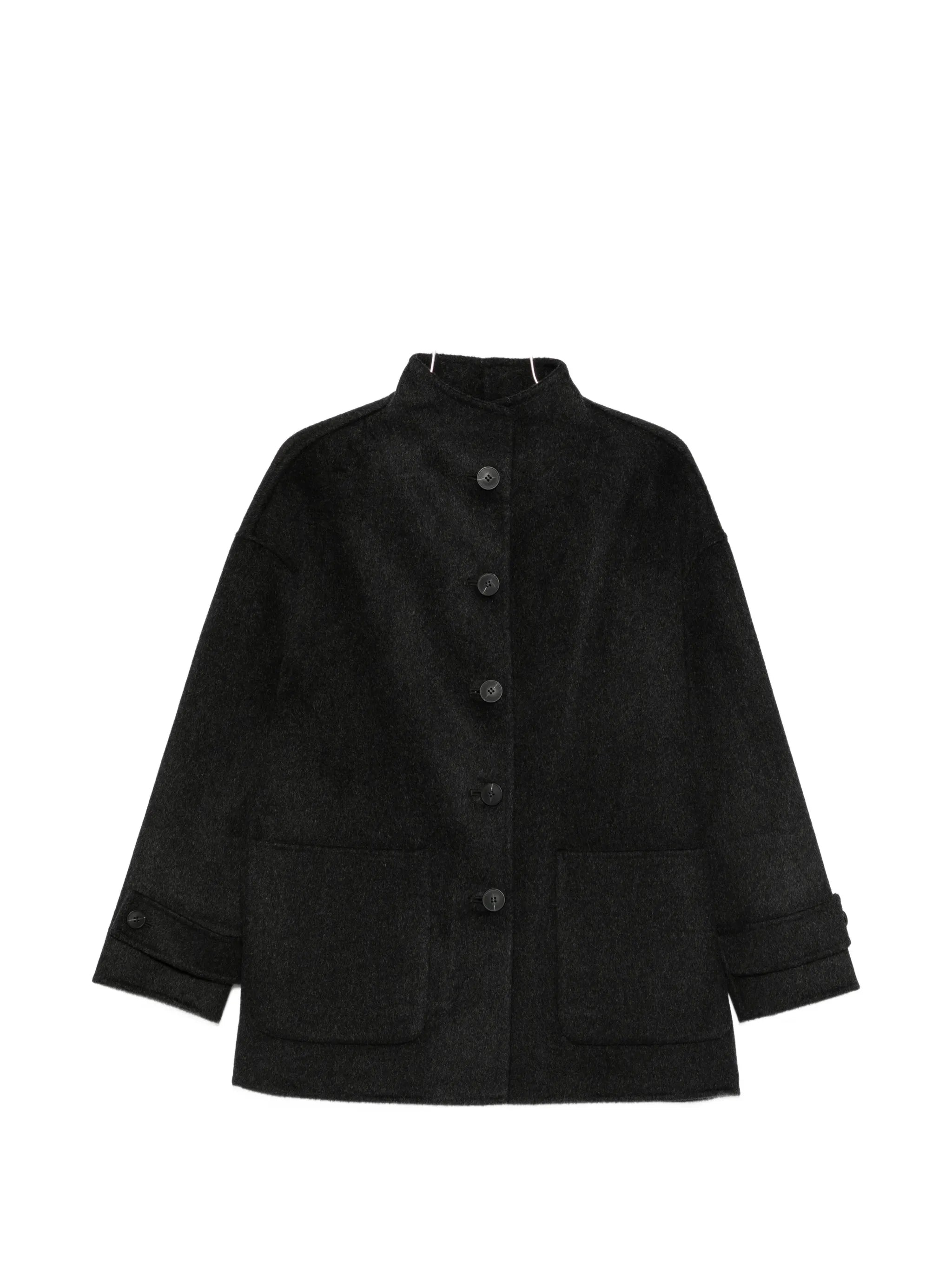 The Dynamis Studio The Dynamis Studio High-neck Patch-pocket Coat