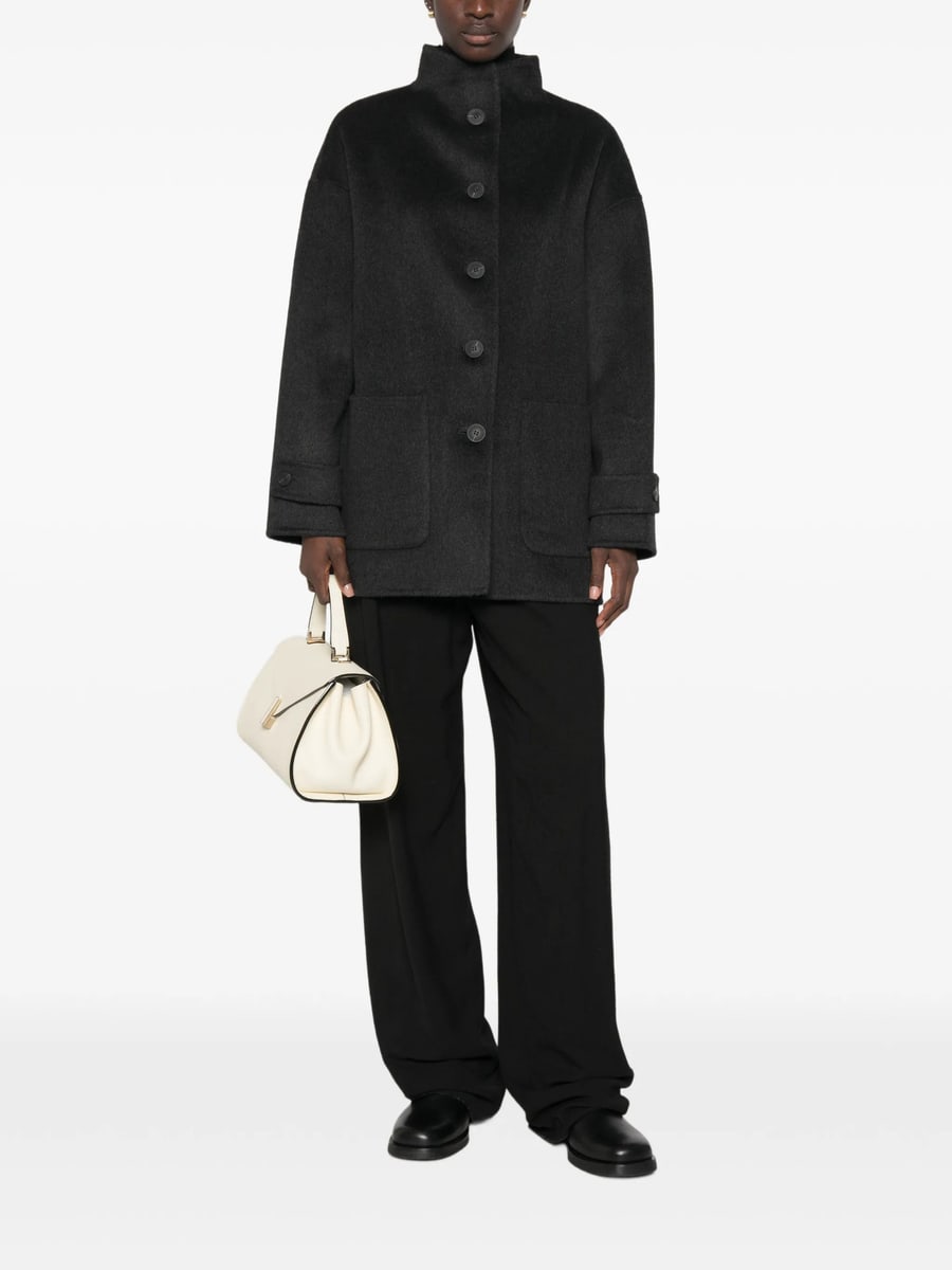 The Dynamis Studio The Dynamis Studio High-neck Patch-pocket Coat, view 4