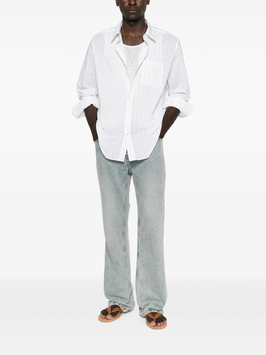 Gucci Gucci Striped-pattern Chest-pocket Shirt, view 2