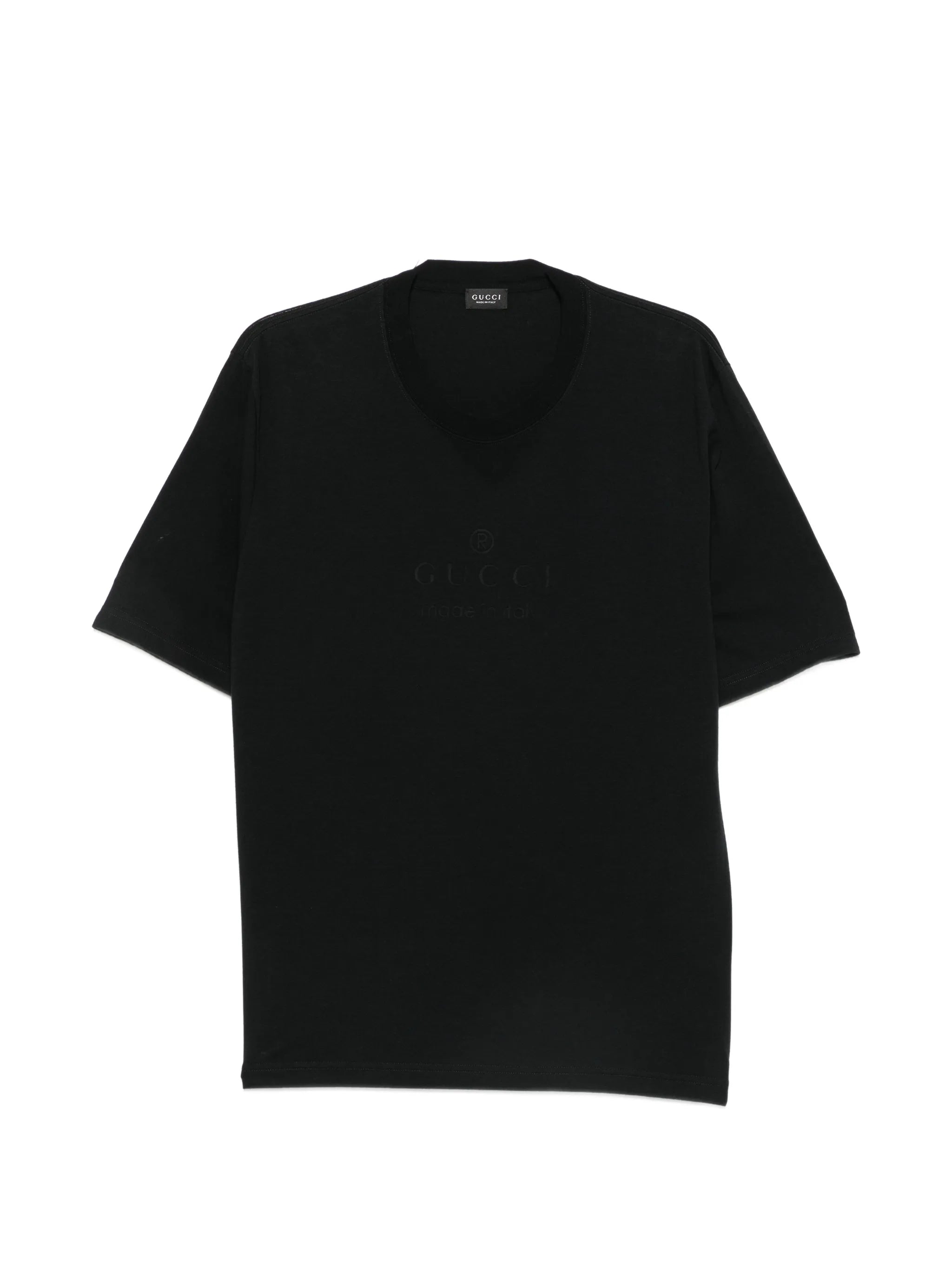 Gucci Gucci Logo-embroidered Cotton T-shirt
