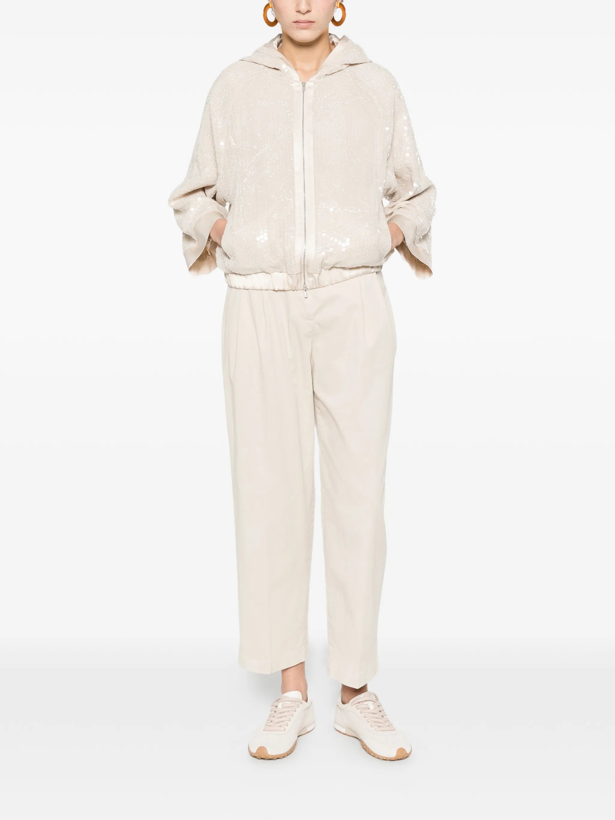 Peserico Peserico Zip Fastening Hooded Jacket, view 2