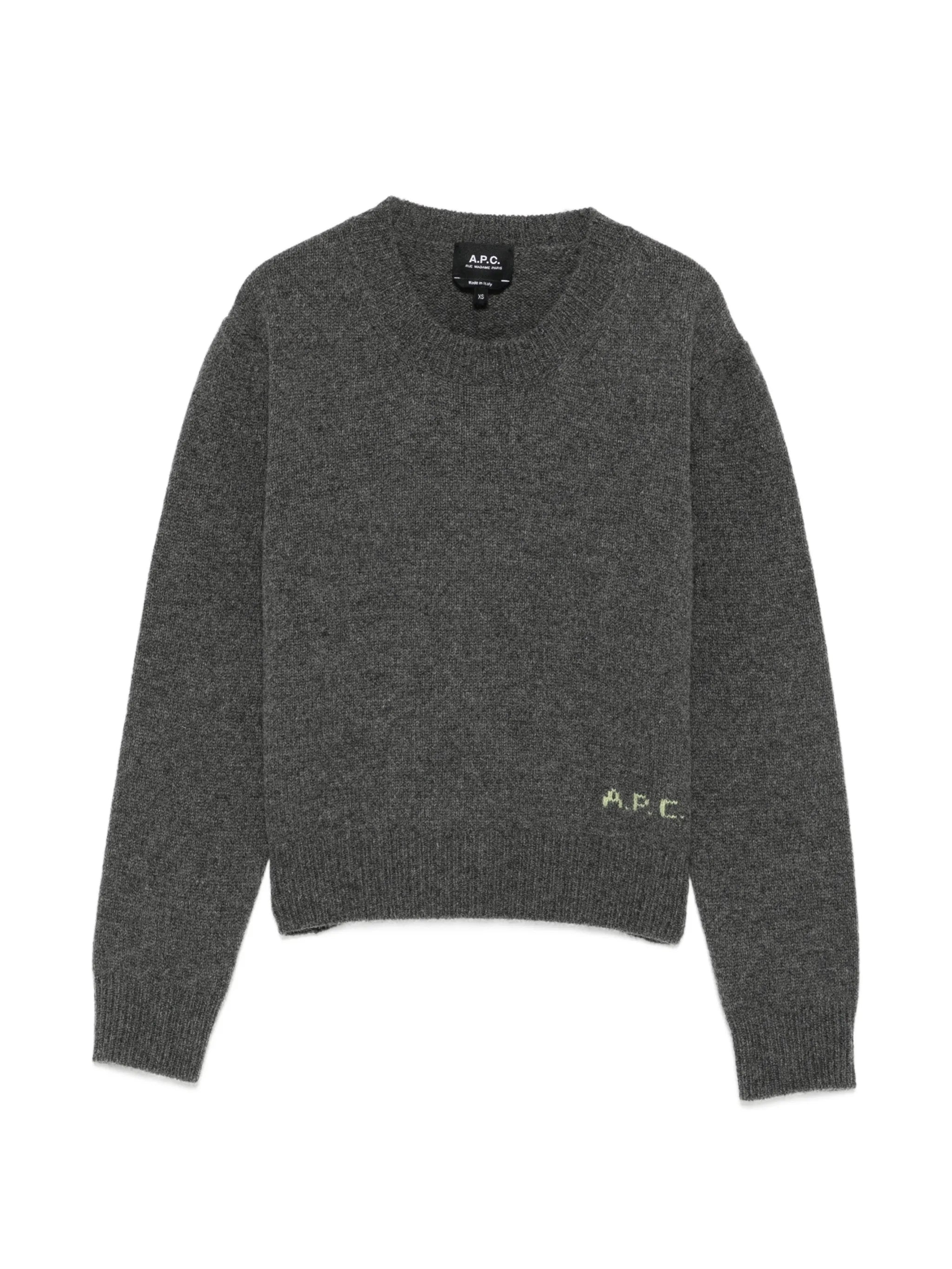 A.P.C. A.p.c. Logo-knit Crew-neck Sweater