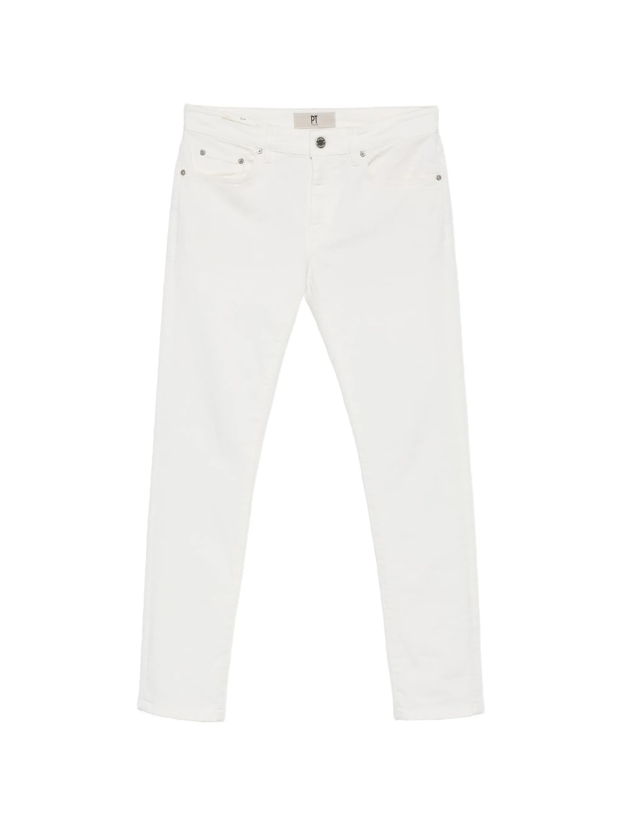 Pt01 Denim Pt01 Denim Logo-patch Slim Jeans