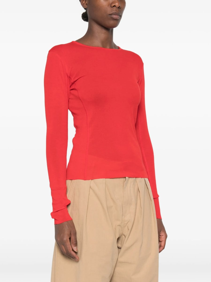 Soeur Soeur Lester Long-sleeve Boat-neck T-shirt, view 2