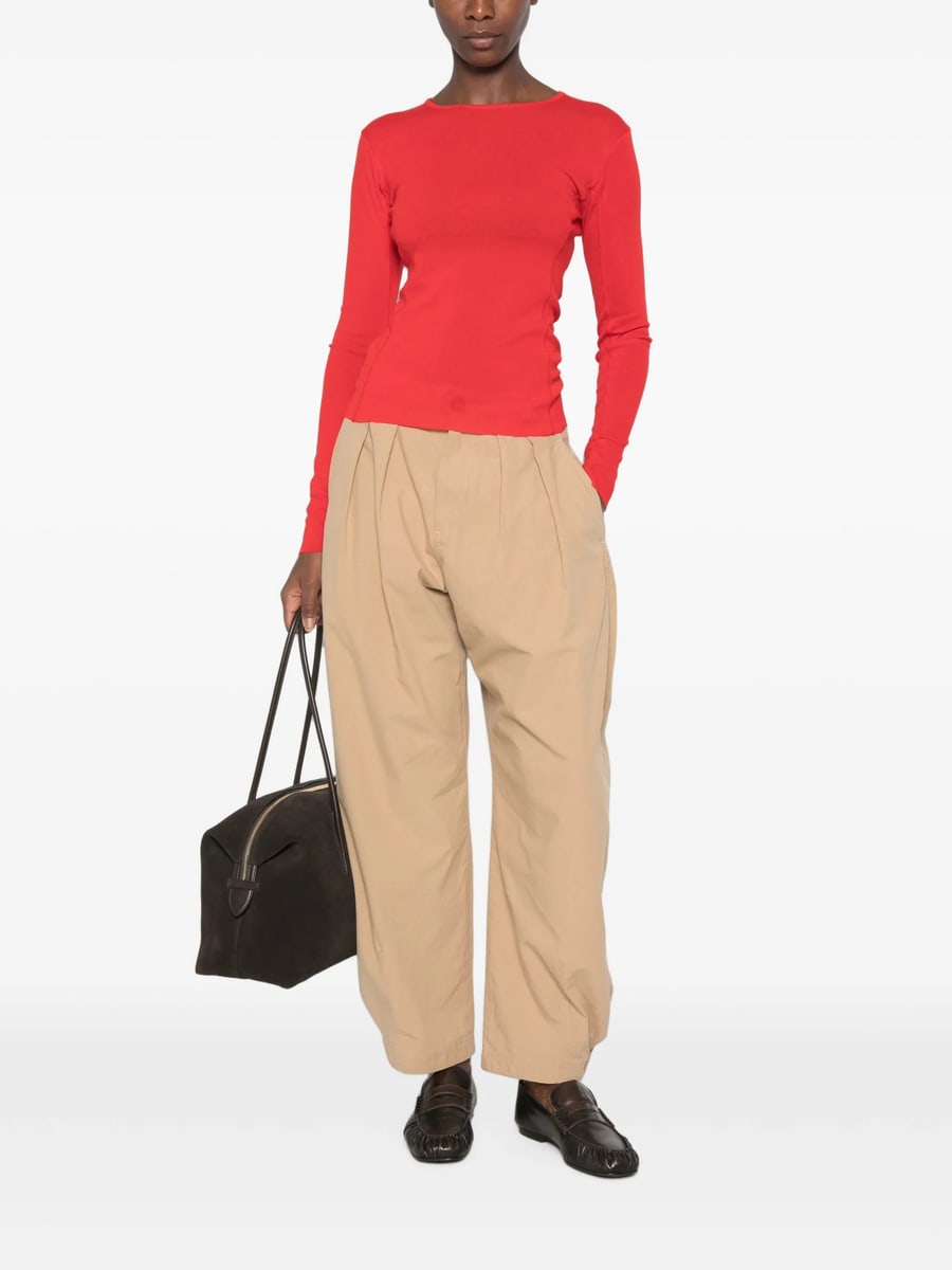 Soeur Soeur Lester Long-sleeve Boat-neck T-shirt, view 3