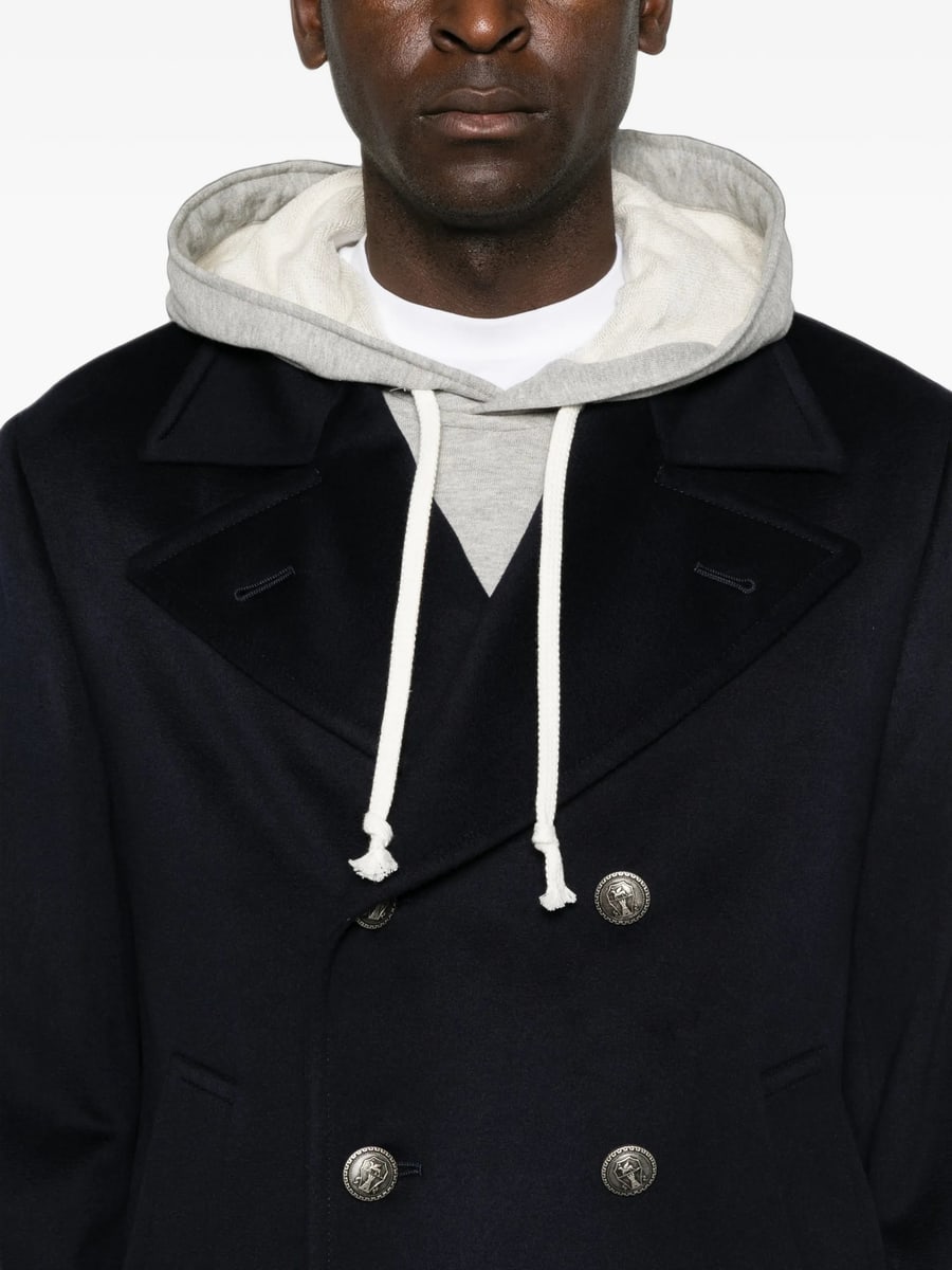 Brunello Cucinelli Brunello Cucinelli Double-breasted Peacoat, view 2