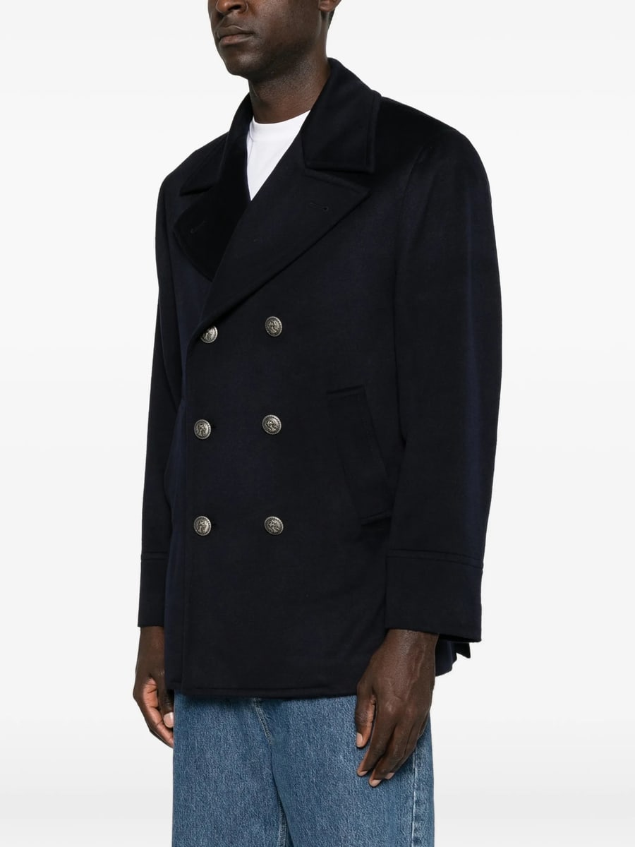 Brunello Cucinelli Brunello Cucinelli Double-breasted Peacoat, view 3