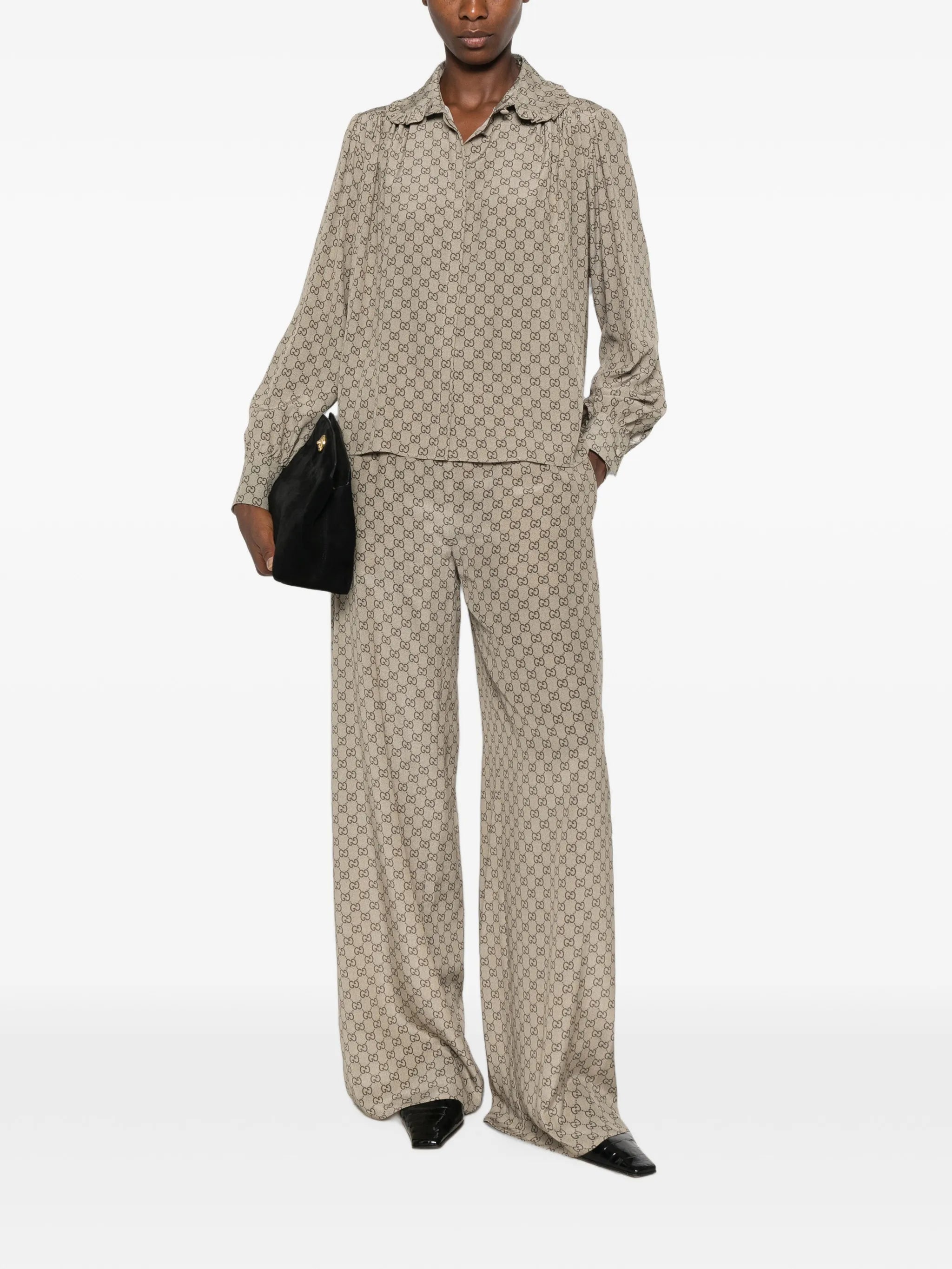 Gucci Gucci GG-pattern Trousers, view 2