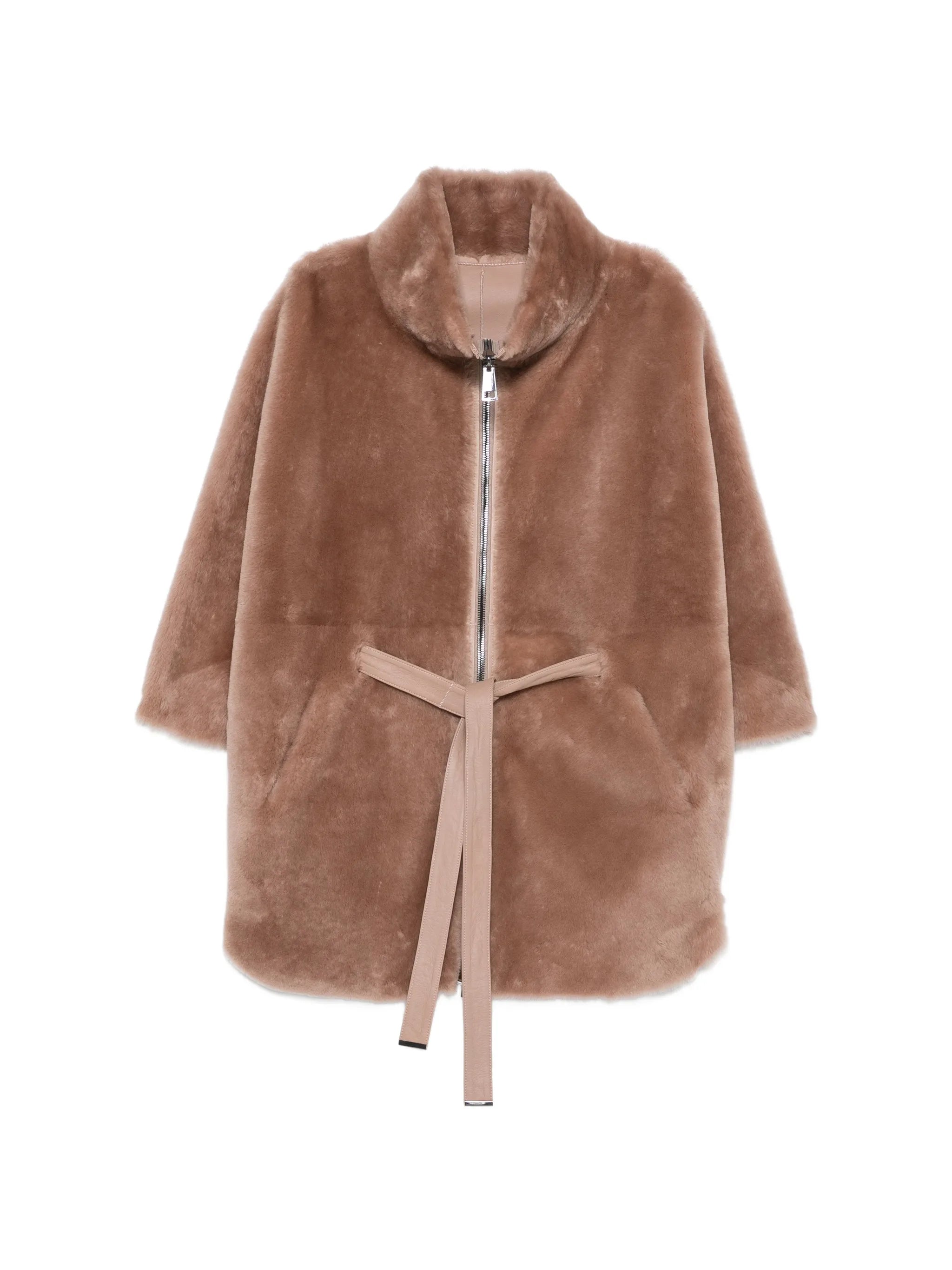 Suprema Suprema Belted Shearling Jacket