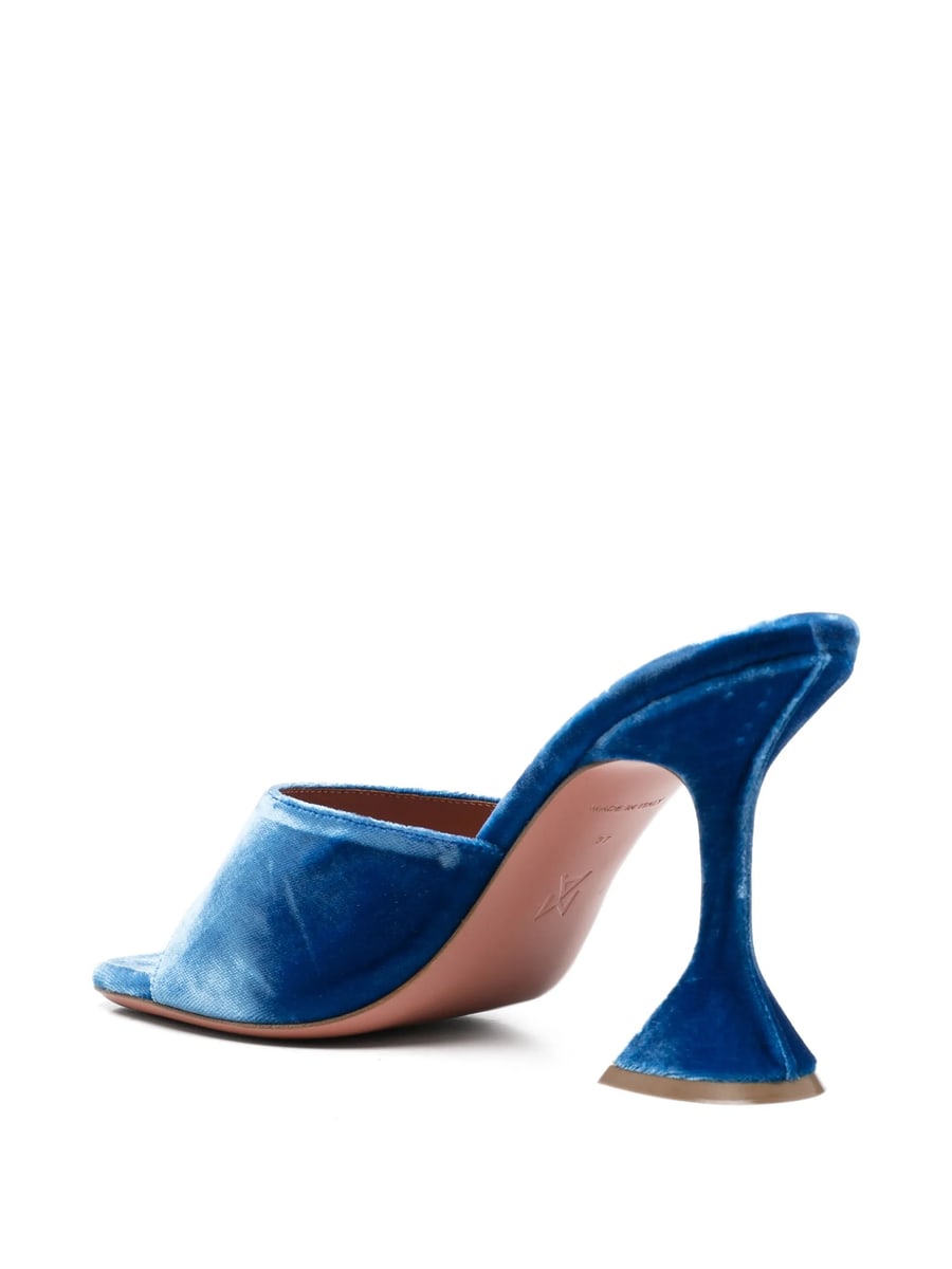 Amina Muaddi Amina Muaddi Lupita Velvet Sandals, view 3