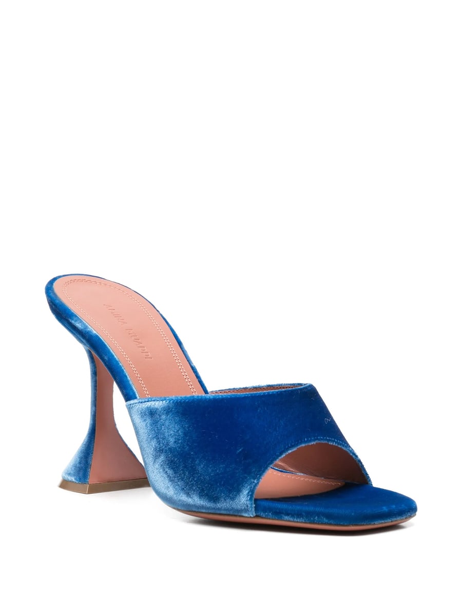 Amina Muaddi Amina Muaddi Lupita Velvet Sandals, view 4