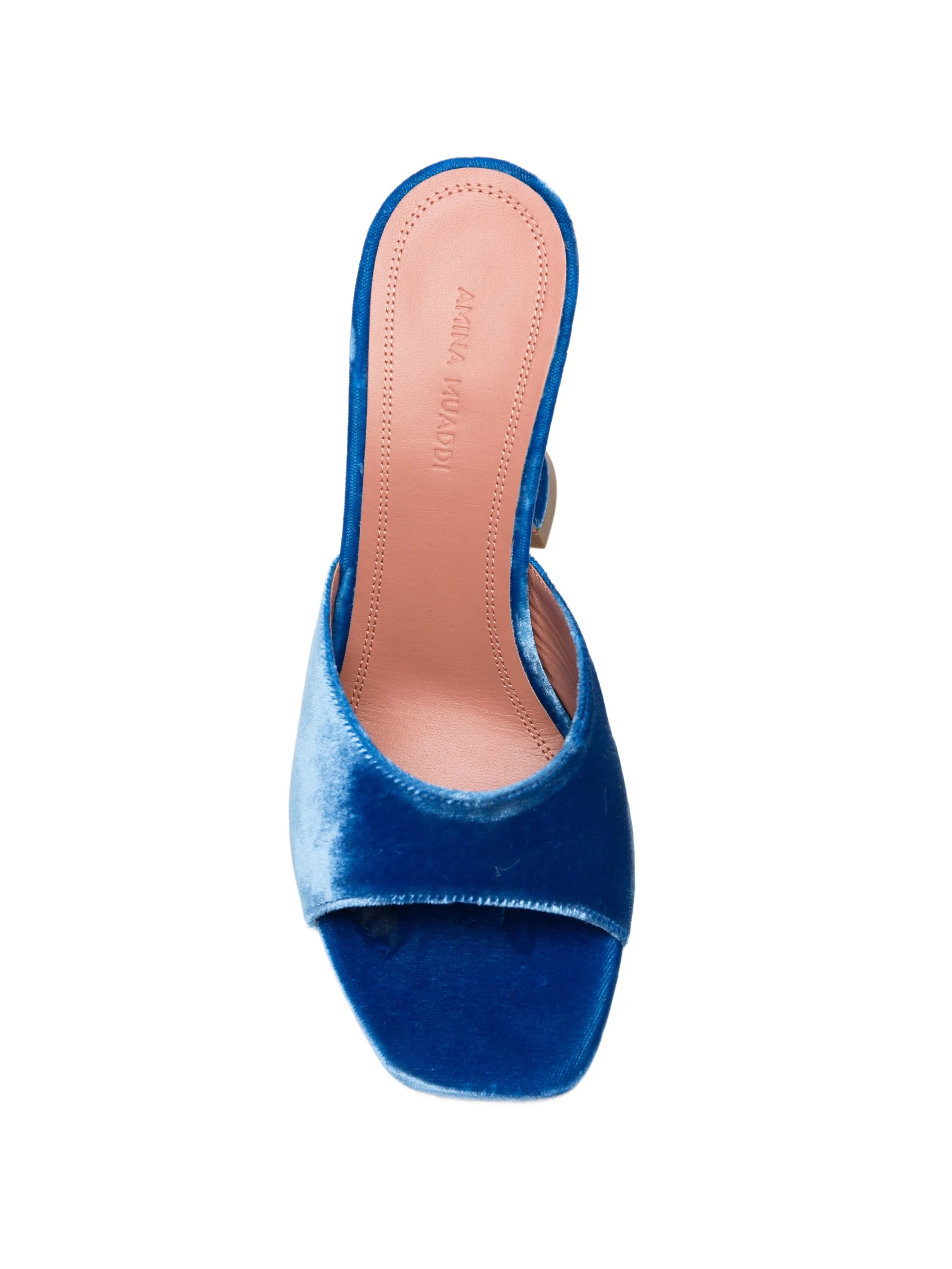 Amina Muaddi Amina Muaddi Lupita Velvet Sandals, view 2