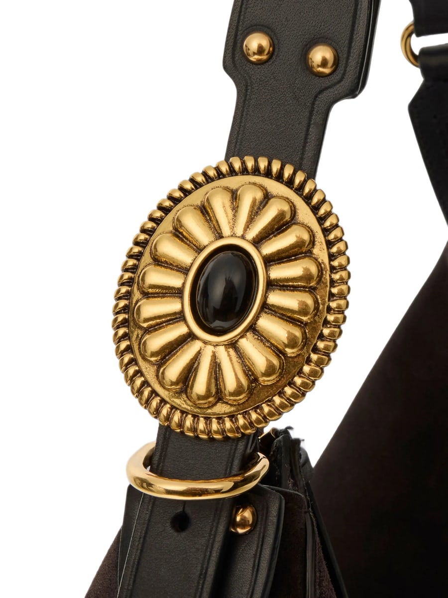 Etro Etro Large Suede Rosette Bag, view 4
