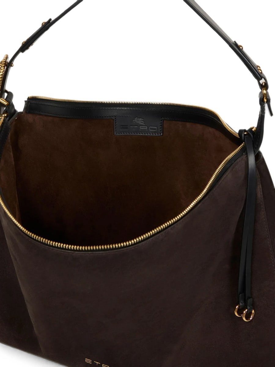 Etro Etro Large Suede Rosette Bag, view 6