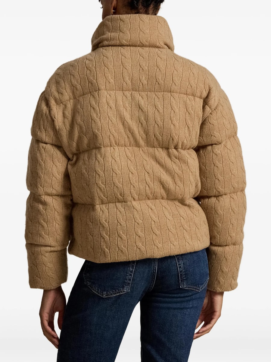 Ralph Lauren Ralph Lauren Cable Wool-cashmere Puffer Jacket, view 2