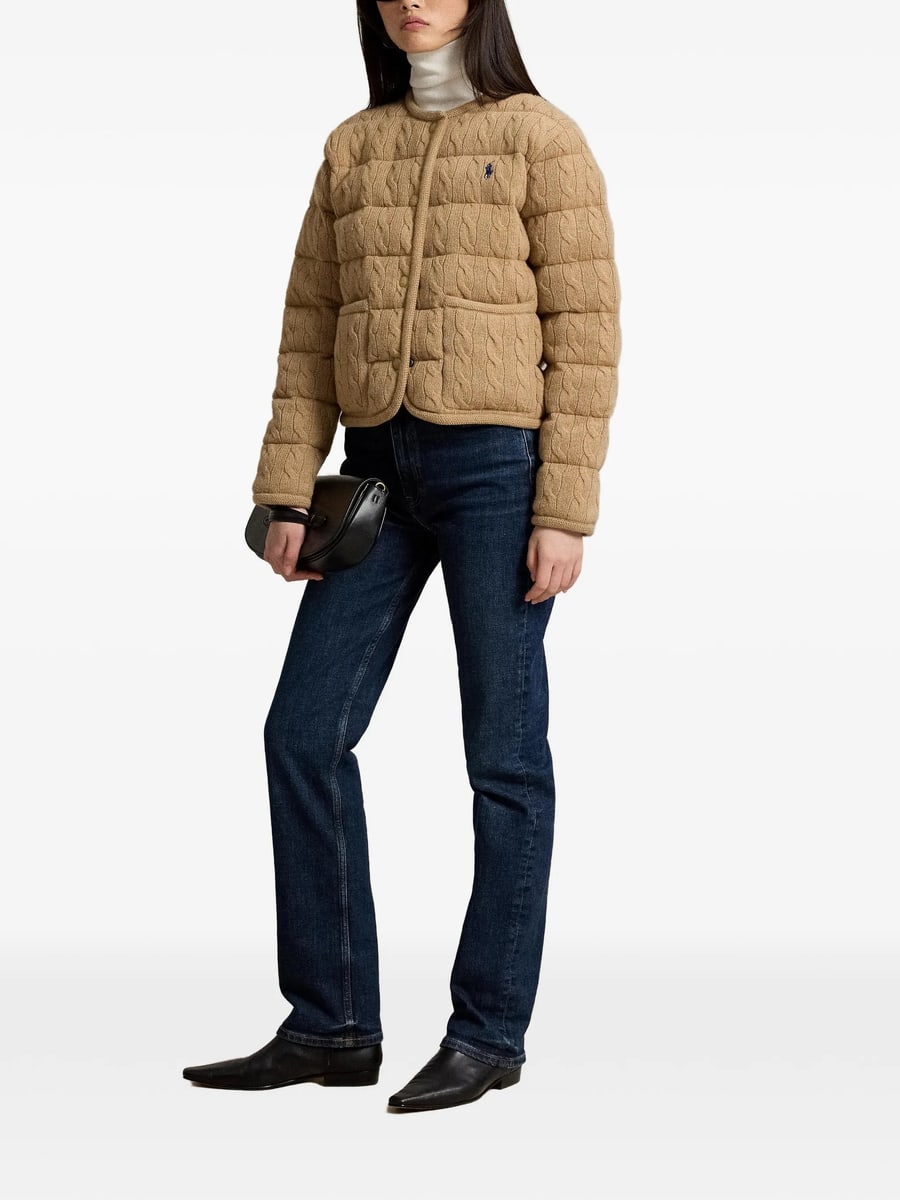 Ralph Lauren Ralph Lauren Cable-knit Bomber Jacket, view 2