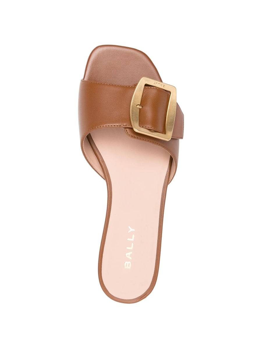 Bally Bally Buckle Leather Mules, view 3