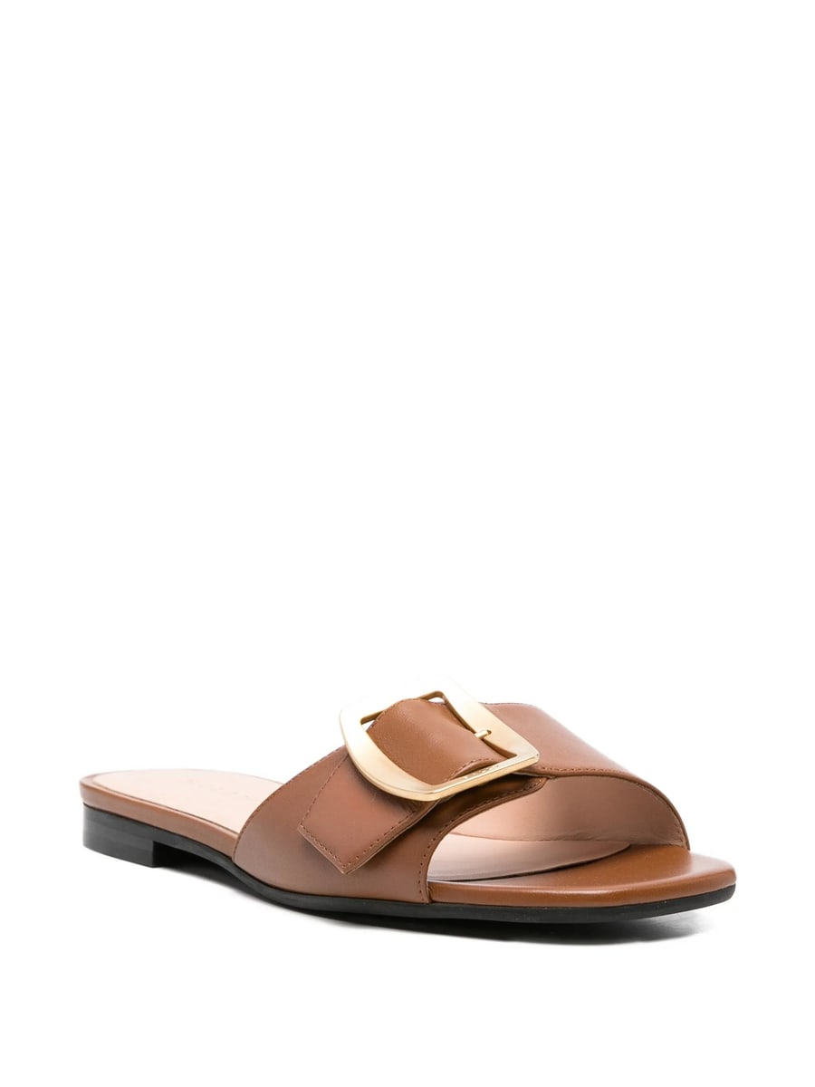 Bally Bally Buckle Leather Mules, view 4