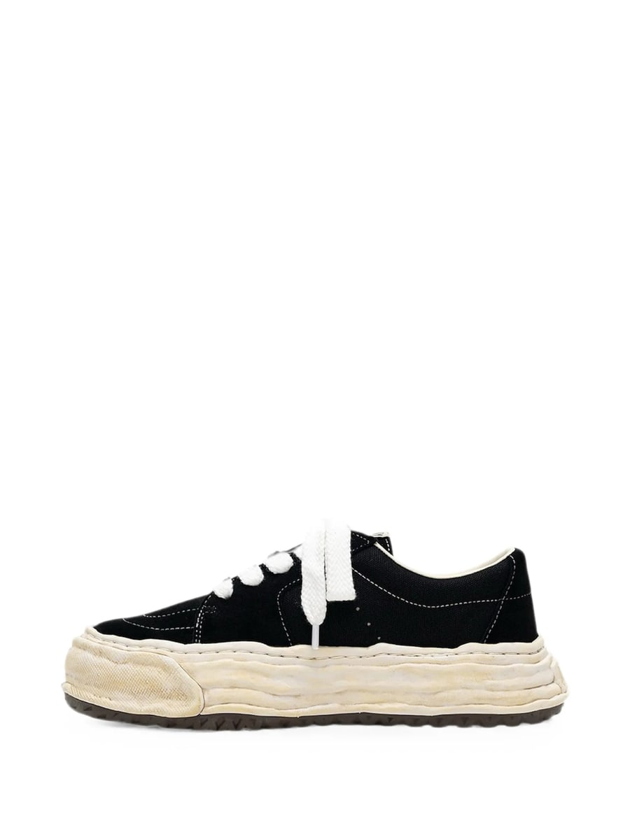 Maison Mihara Yasuhiro Maison Mihara Yasuhiro Eric OG Sole Overdyed Mix-material Low-top Sneakers, view 3