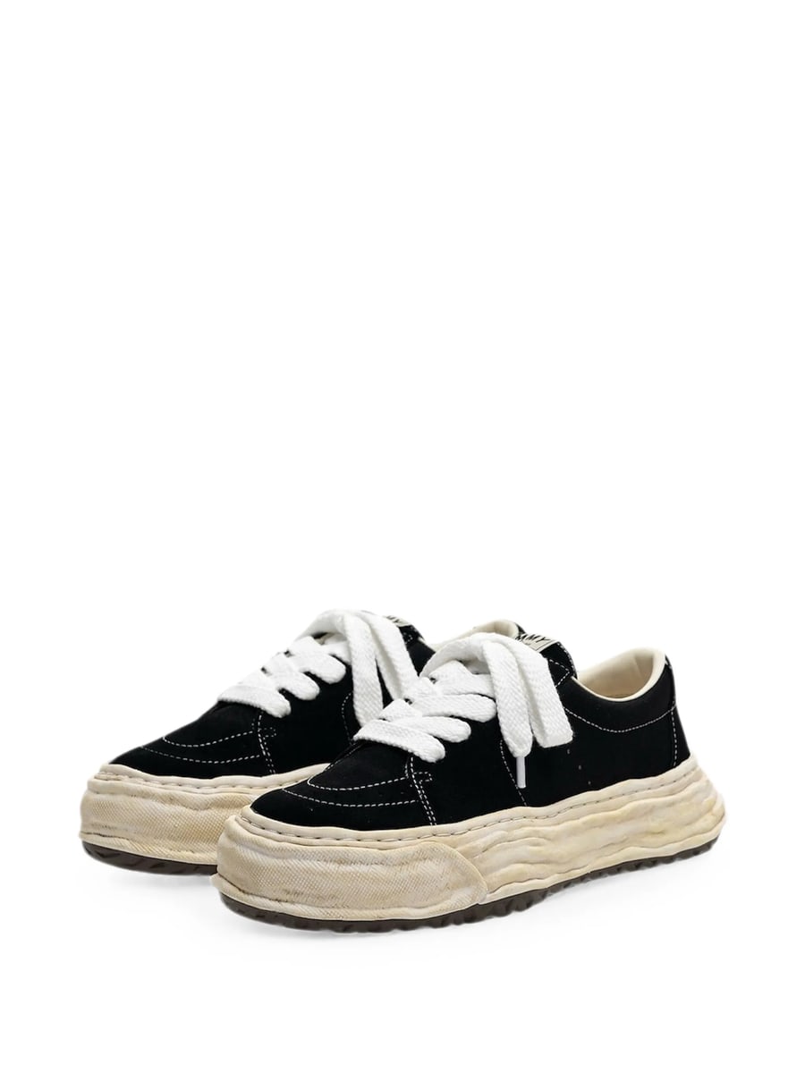 Maison Mihara Yasuhiro Maison Mihara Yasuhiro Eric OG Sole Overdyed Mix-material Low-top Sneakers, view 4