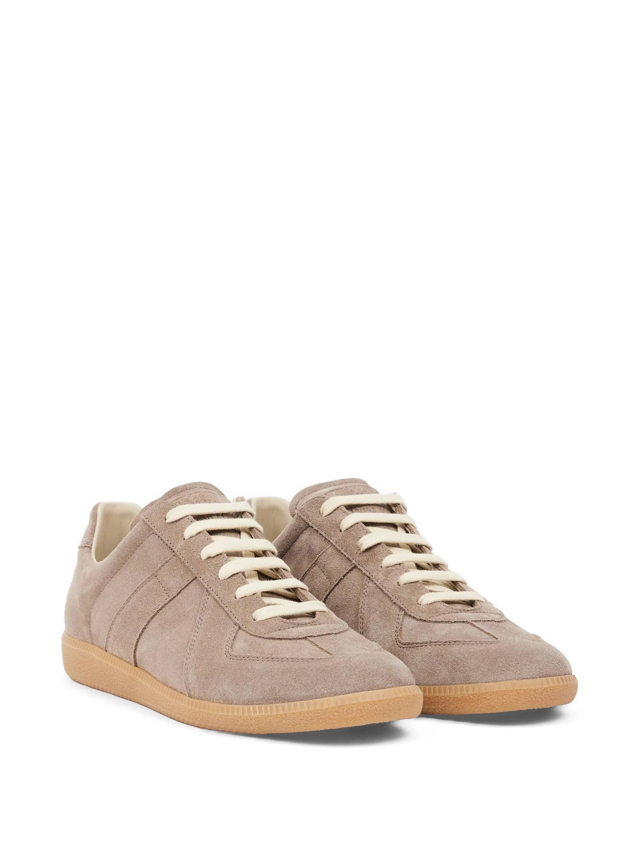 Maison Margiela Maison Margiela Replica Panelled Suede Sneakers, view 2