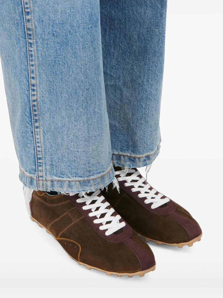 Maison Margiela Maison Margiela Sprinters Panelled Leather Sneakers, view 3