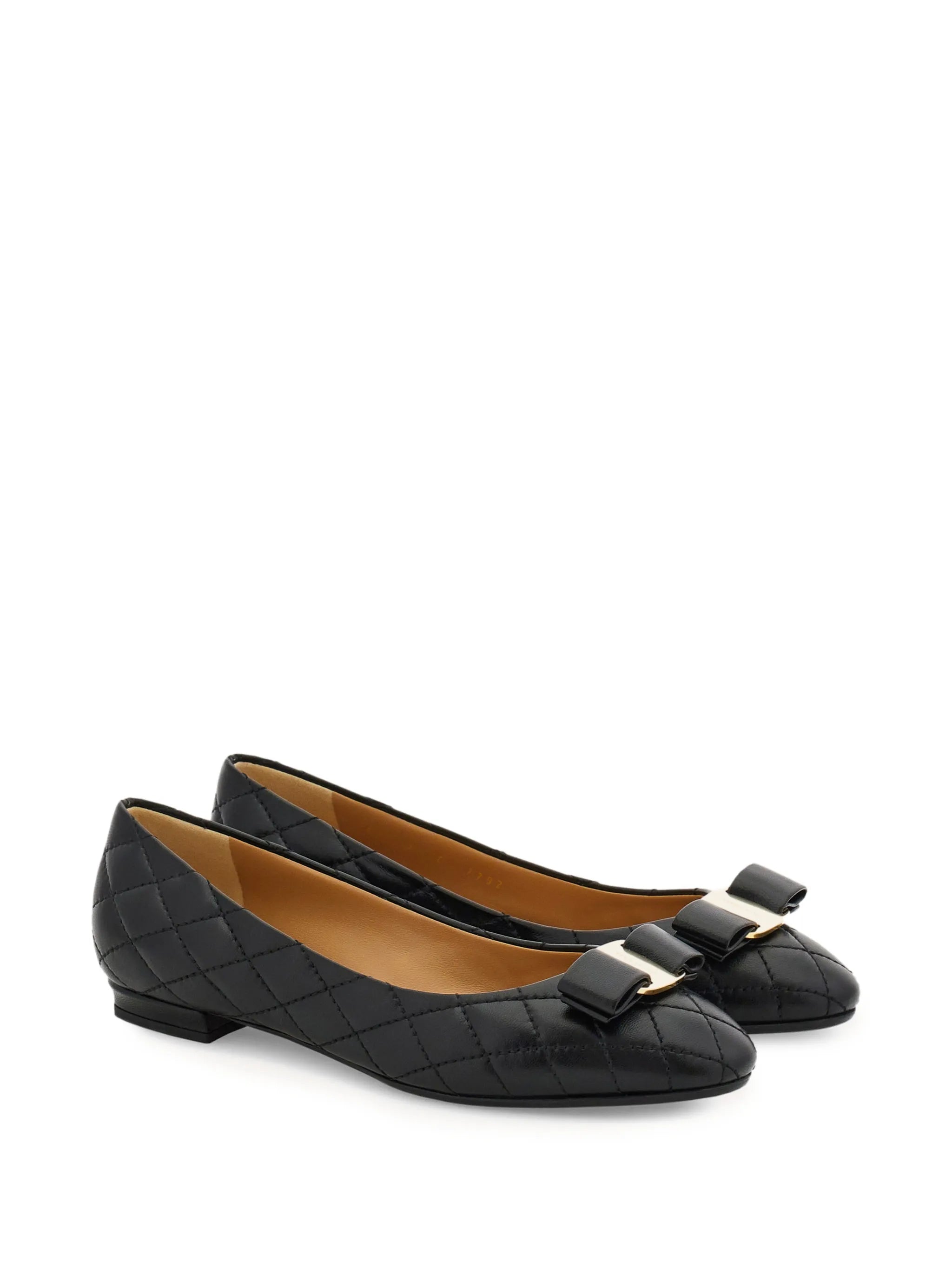 Ferragamo Ferragamo Quilted Varina Ballet Flat, view 2