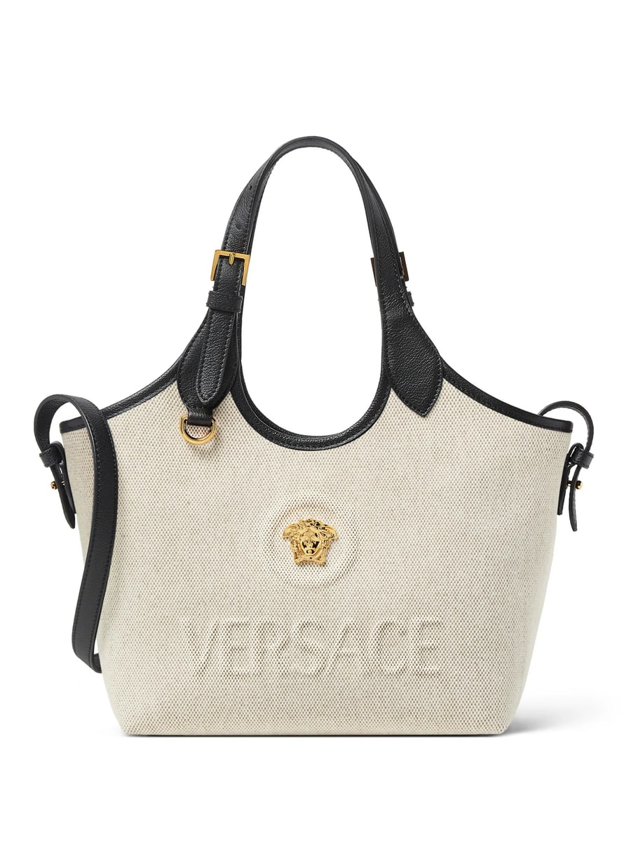 Versace Versace La Medusa Canvas Mini Tote