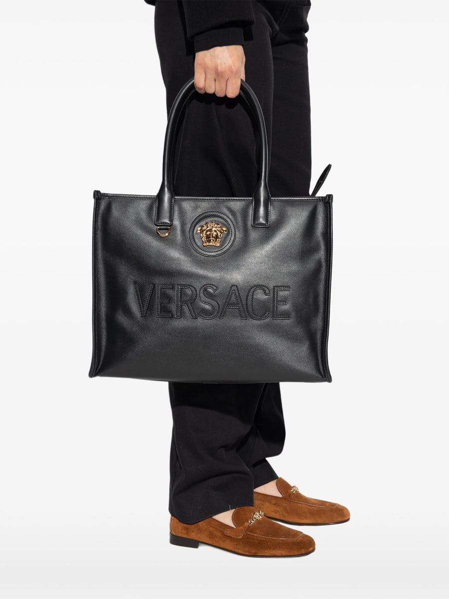 Versace Versace Large La Medusa Tote Bag, view 4