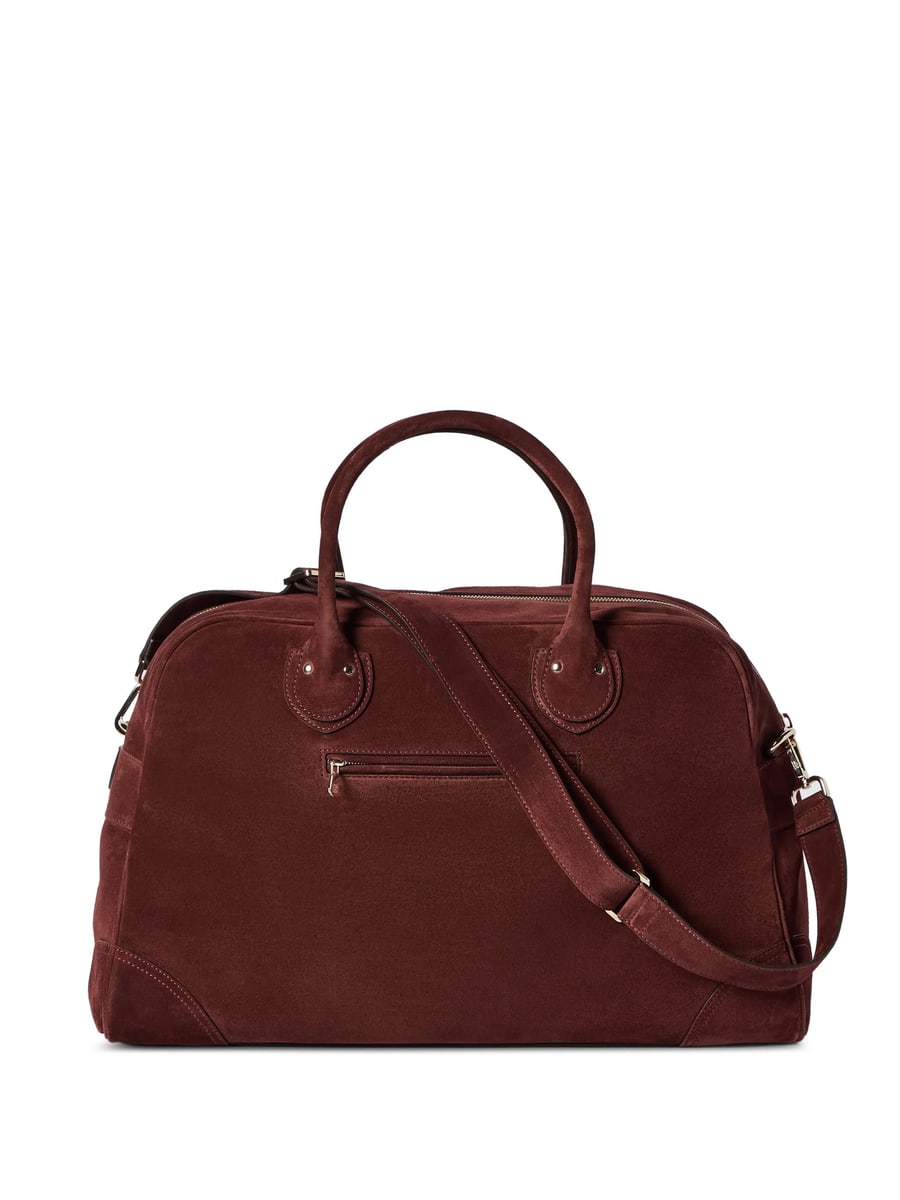 Brunello Cucinelli Brunello Cucinelli Suede Weekender Bag, view 3