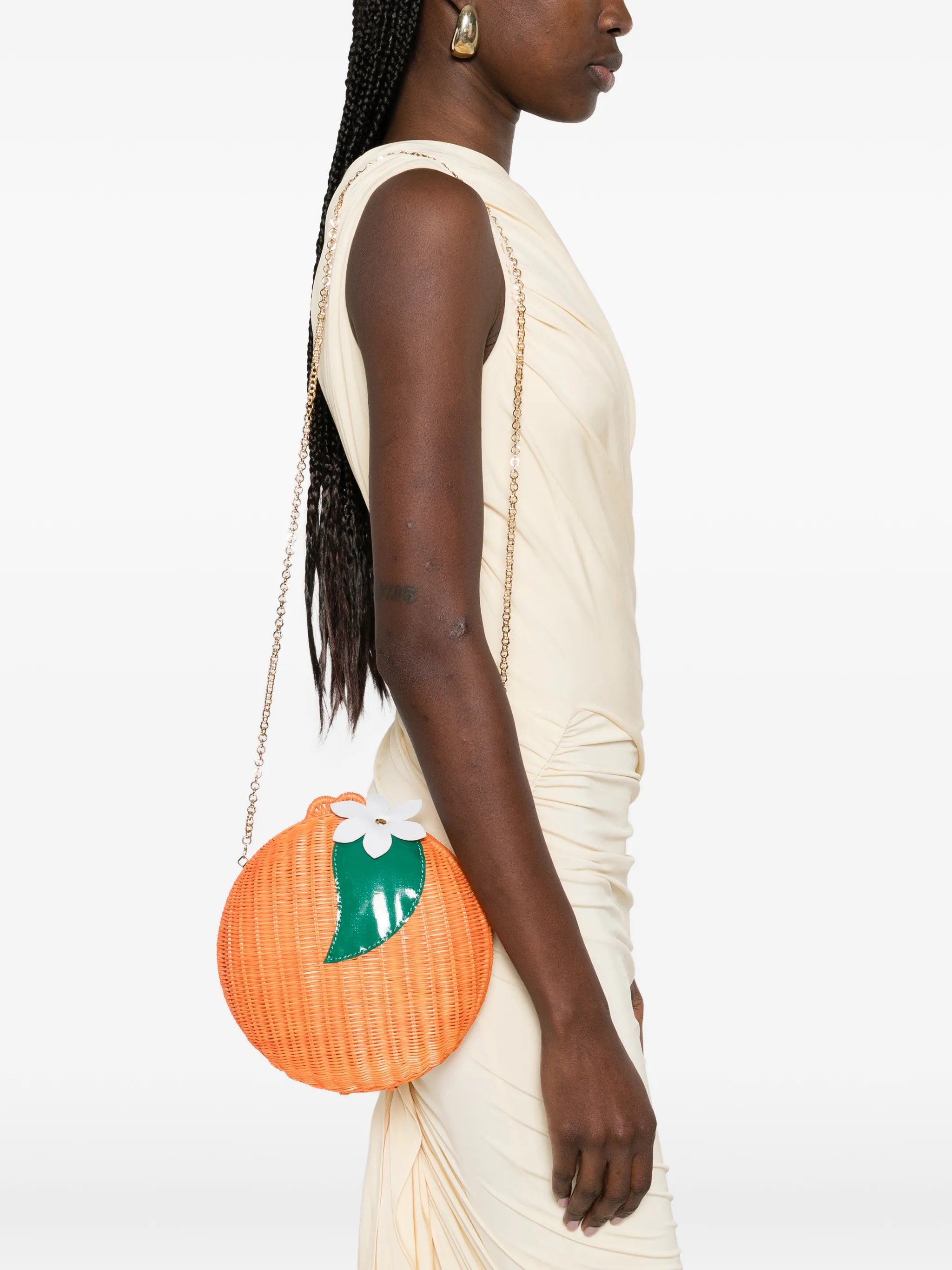 Serpui Serpui Flower Embellished Clutch Bag
