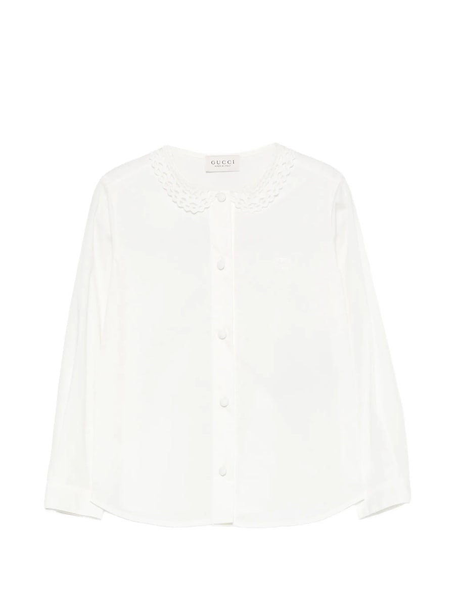 Gucci Gucci Lace-collar Shirt
