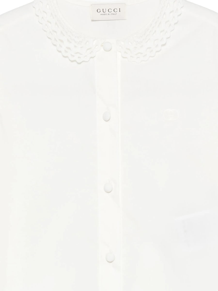 Gucci Gucci Lace-collar Shirt, view 3